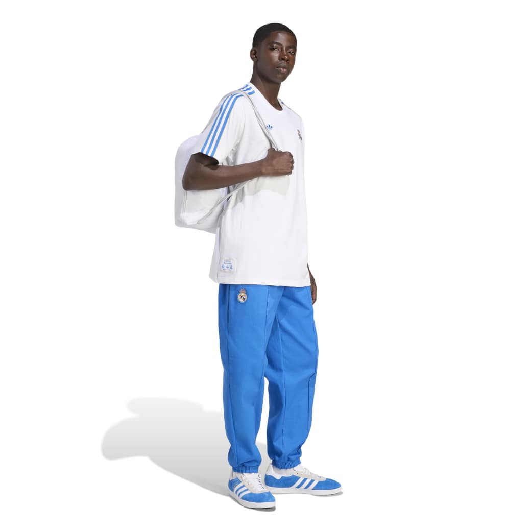 Adidas Camiseta JN3064 M ICON REAL MADRID WhiteBlue Bird Algodao -2-